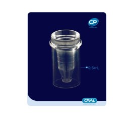 Cubeta Para Leitura Em PS - 0,5ML - 1.000 Unid - 18153 - Cral